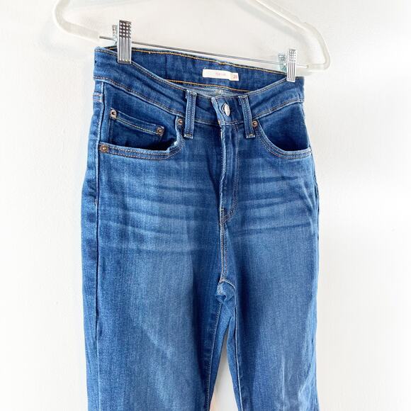 Levi's 726 High Rise Flare Dark Wash Jeans 28 / 6 - Picture 11 of 11